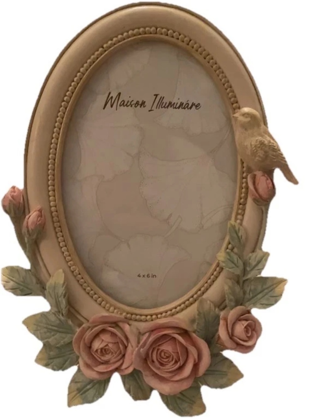 Maison Illuminare Floral Oval Picture Frame Cottage Core Granny Core 8.5x 6.5